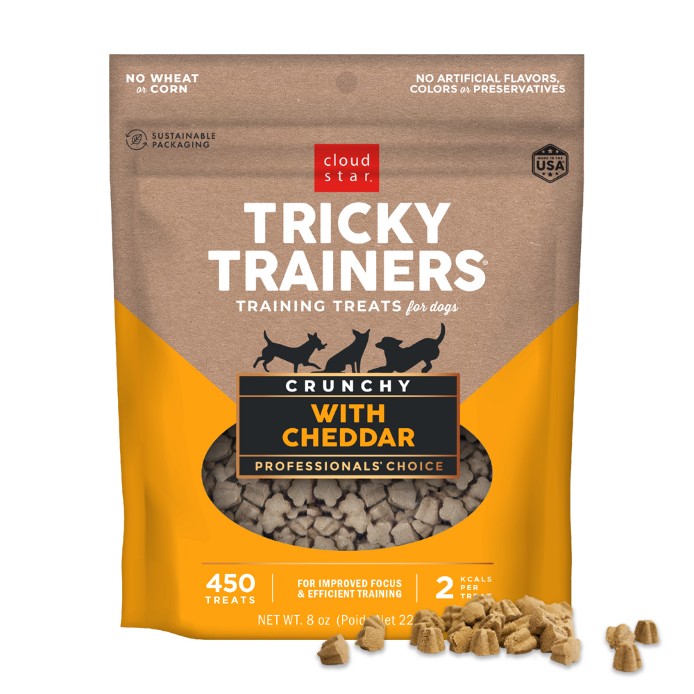 
                  
                    Cloud Star Tricky Trainers Crunchy Cheddar Dog Treats
                  
                