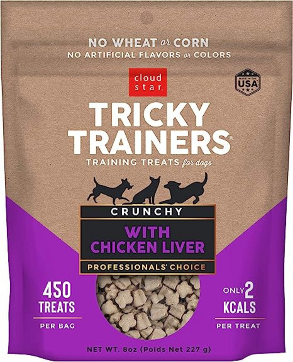 Cloud Star Tricky Trainers Crunchy Liver Dog Treats