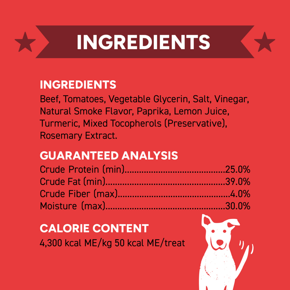 
                  
                    Cloud Star Wag More Bark Less Jerky Grain Free Texas BBQ Beef Dog Treats
                  
                