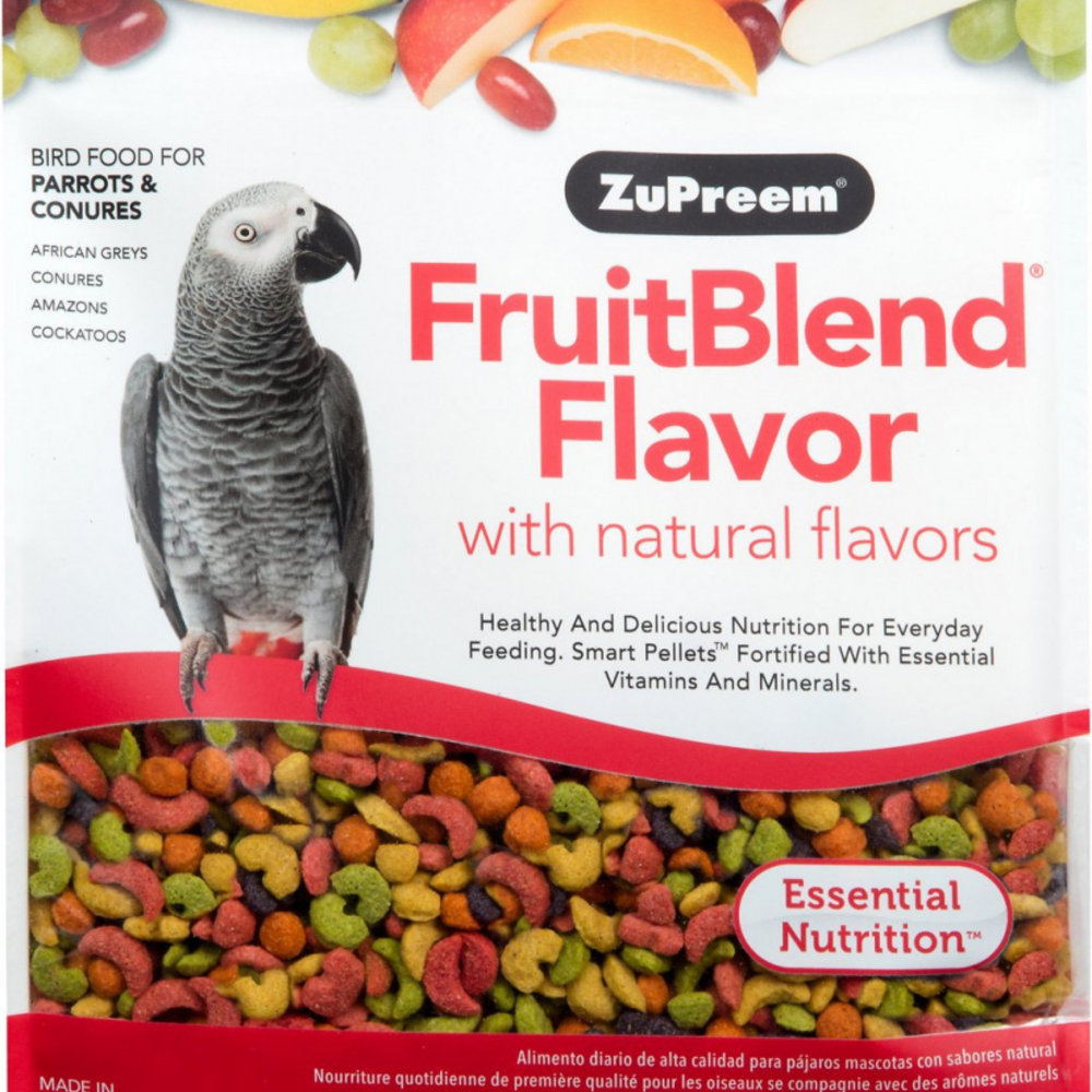 Zupreem FruitBlend Flavor Food with Natural Flavors for Parrots and Conures