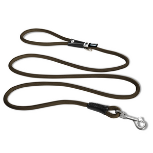 Curli Stretch Comfort Leash Brown