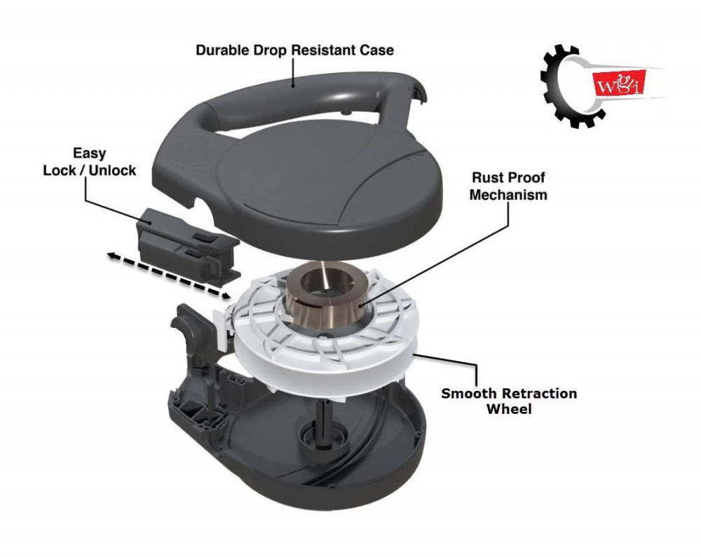 
                  
                    Wigzi Gel Handle Reflective Tape Blue Retractable Dog Leash
                  
                