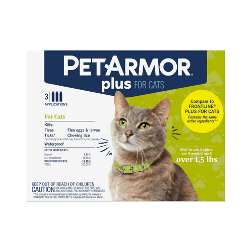 PetArmor Plus Flea & Tick Treatment for Cats over 1.5 lbs