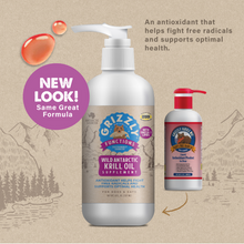 Load image into Gallery viewer, Grizzly Krill Oil Liquid Antioxidant Product for Dogs and Cats