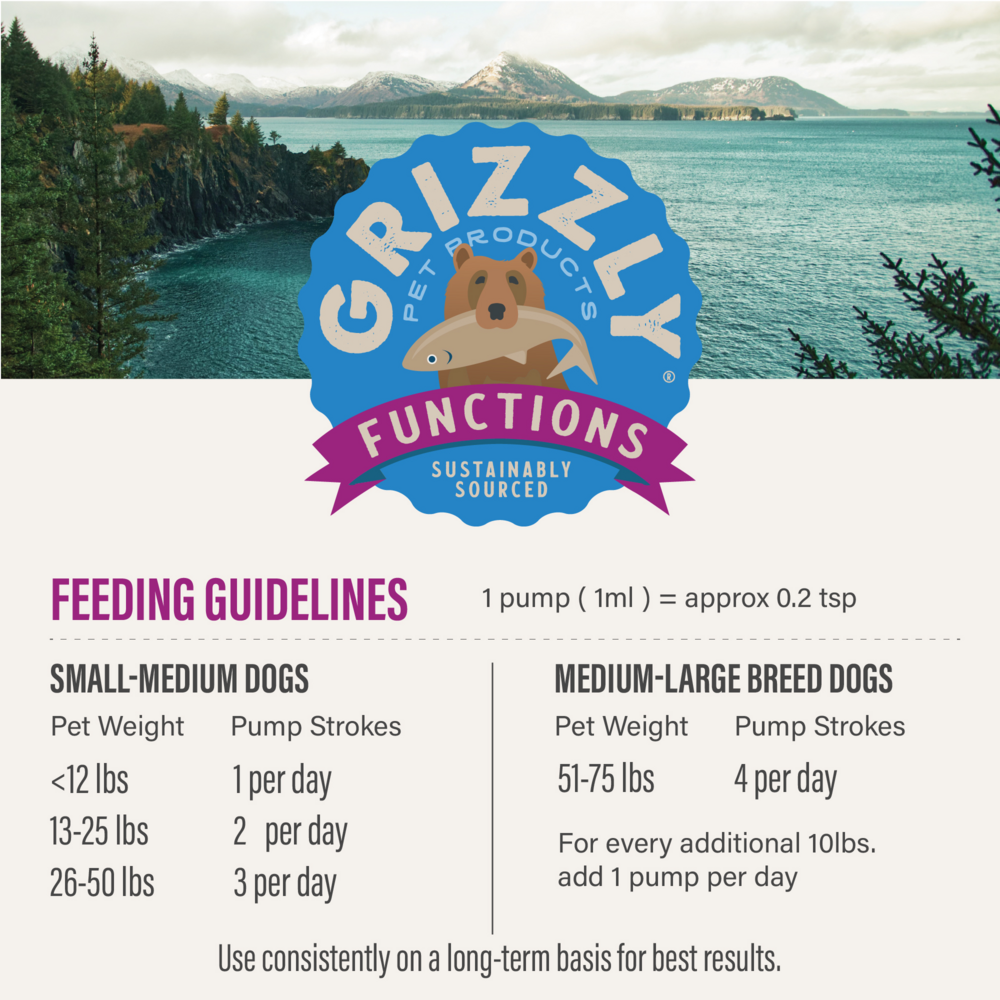 
                  
                    Grizzly Krill Oil Liquid Antioxidant Product for Dogs and Cats
                  
                