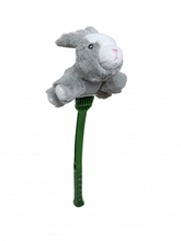 Load image into Gallery viewer, Furry Flingerz on Stick Rabbit Dog Toy