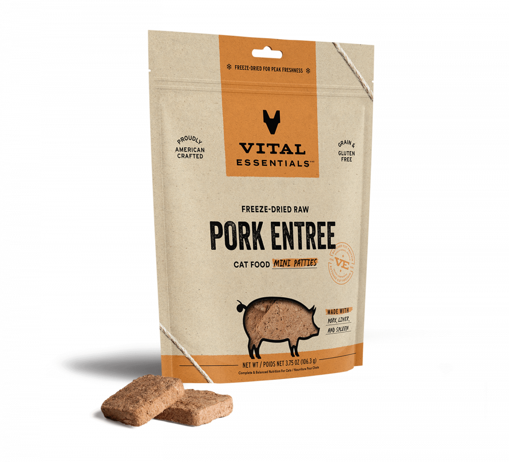 
                  
                    Vital Essentials Freeze Dried Raw Pork Entree Cat Food Mini Patties
                  
                