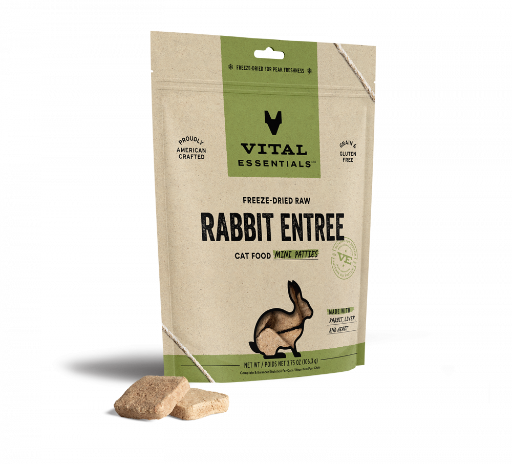 
                  
                    Vital Essentials Freeze Dried Raw Rabbit Entree Cat Food Mini Patties
                  
                