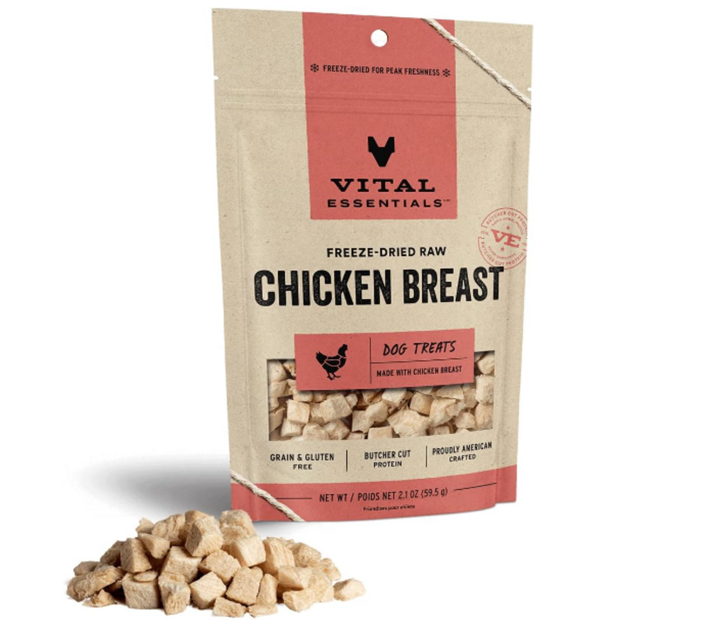 Vital Essentials Freeze Dried Chicken Breast Dog Treats