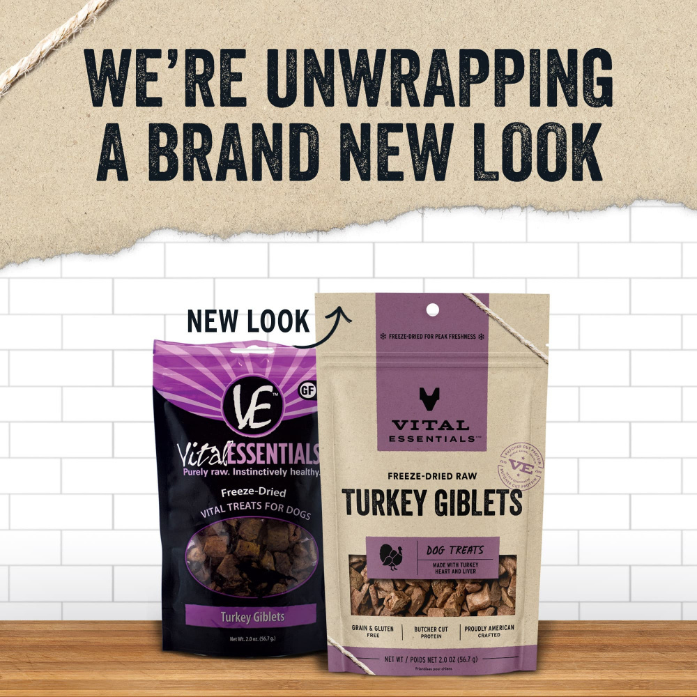 
                  
                    Vital Essentials Freeze Dried Raw Turkey Giblets Dog Treats,
                  
                