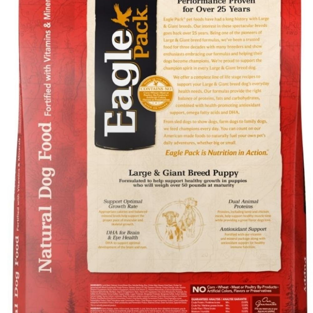 
                  
                    Eagle Pack Natural Large Breed Health Puppy Dry Dog Food
                  
                