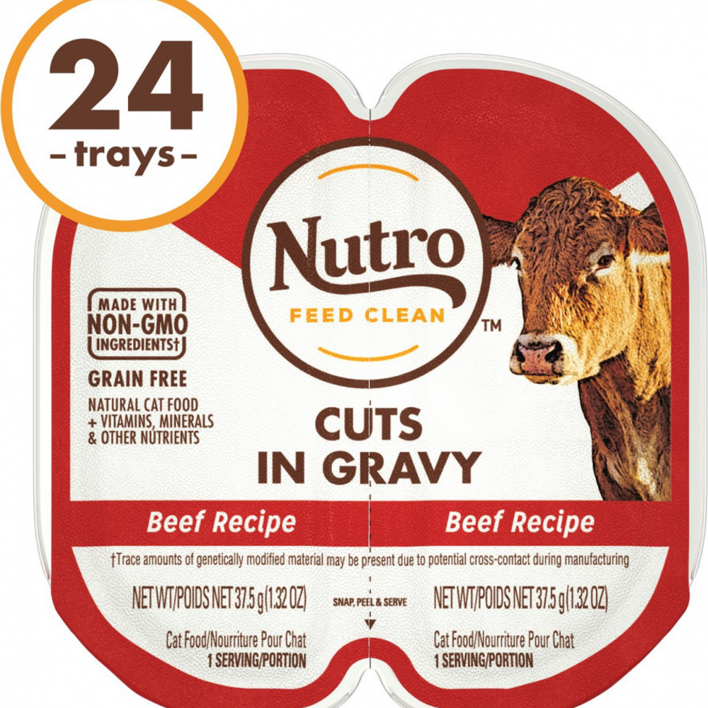 
                  
                    Nutro Perfect Portions Grain Free Cuts In Gravy Real Beef Recipe Wet Cat Food Trays
                  
                