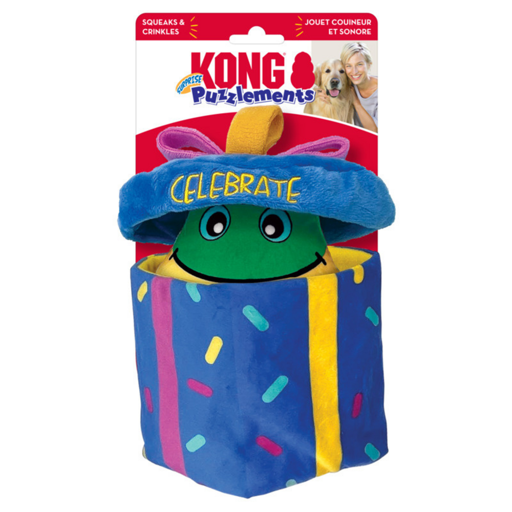 Kong Puzzlements Surprise Present Dog Toy