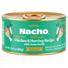 Load image into Gallery viewer, Made By Nacho Cage-Free Chicken &amp; Wild Caught Herring Minced Recipe With Bone Broth