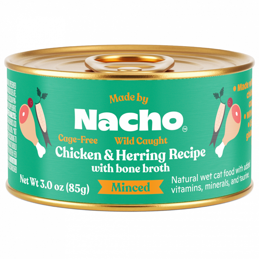 Made By Nacho Cage-Free Chicken & Wild Caught Herring Minced Recipe With Bone Broth