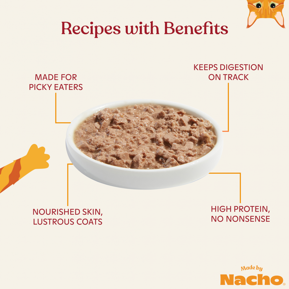 
                  
                    Made By Nacho Cage-Free Chicken Recipe Minced With Bone Broth For Kittens
                  
                