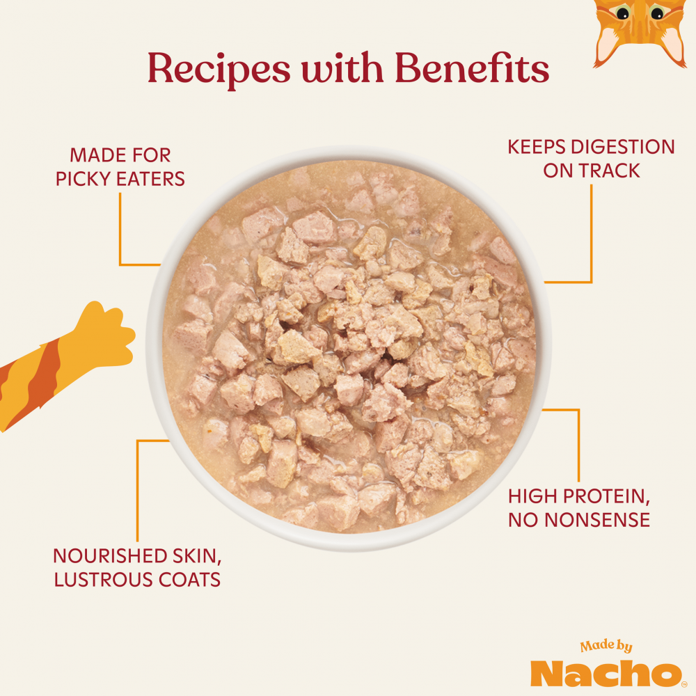 
                  
                    Made By Nacho Minced Cage-Free Chicken Recipe Cat Food With Bone Broth & Prebiotics
                  
                