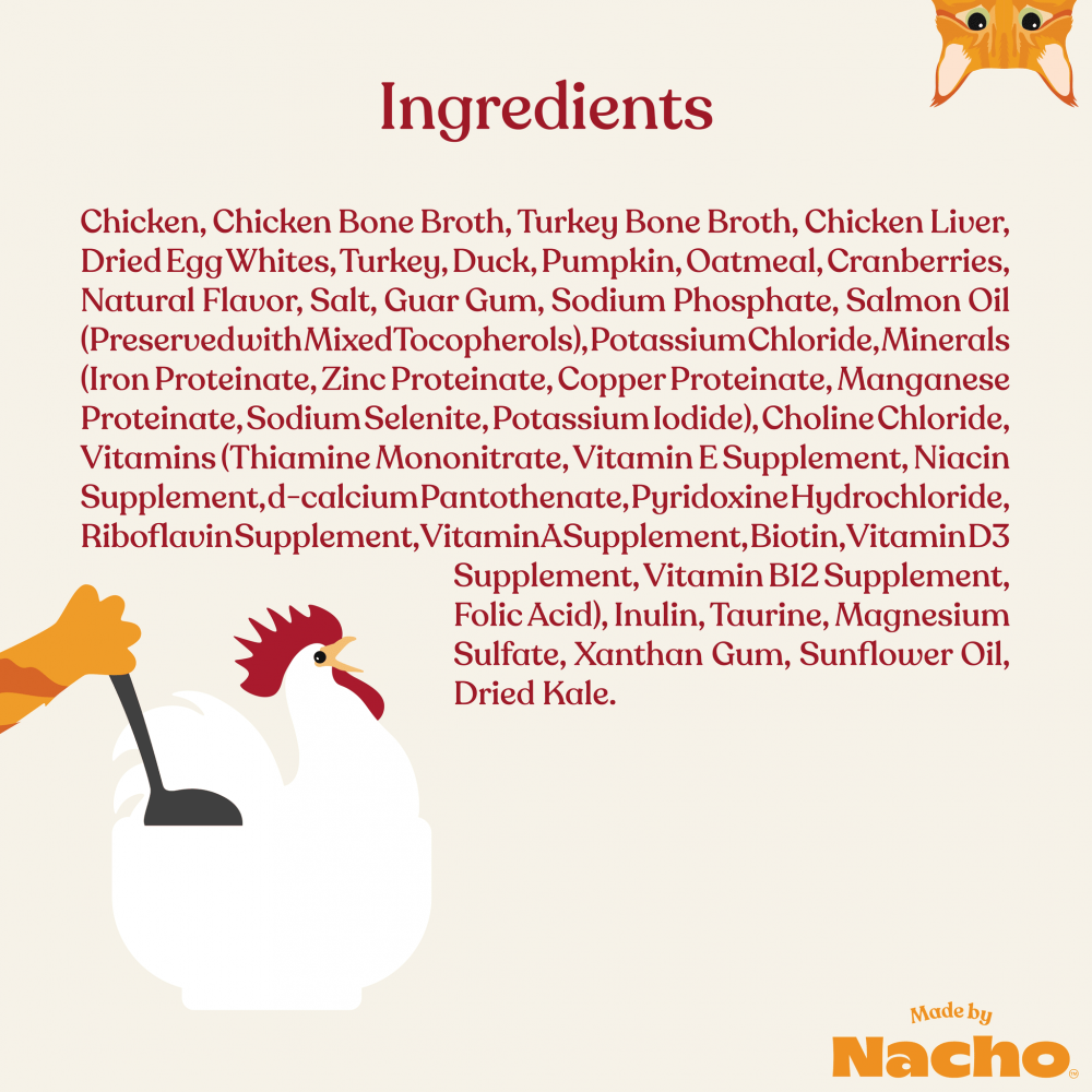 
                  
                    Made By Nacho Minced Cage-Free Chicken Recipe Cat Food With Bone Broth & Prebiotics
                  
                