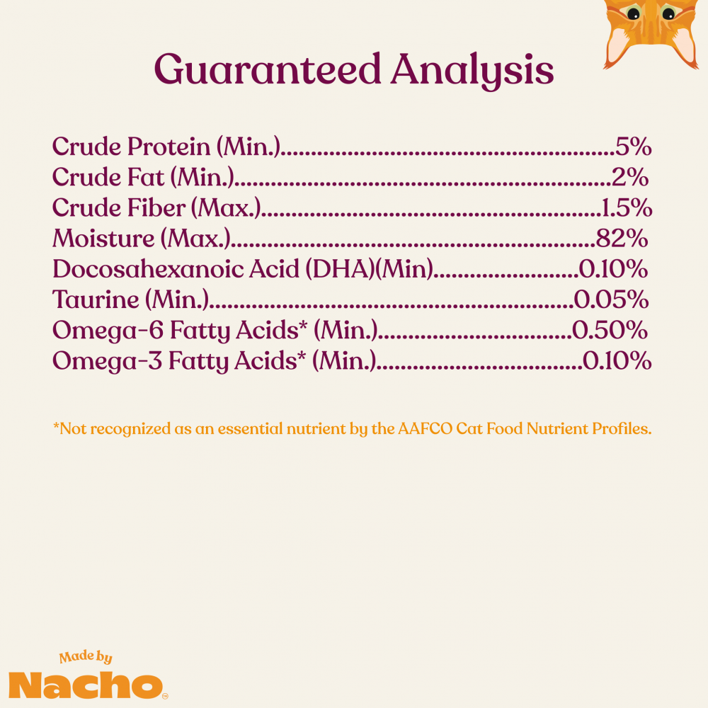 
                  
                    Made By Nacho Minced Sustainably-Caught Salmon Recipe Cat Food With Bone Broth And Prebiotics
                  
                