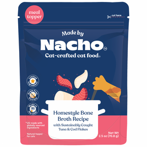 Made By Nacho Diced Grain-Free Recipe Sustainably-Caught Tuna & Cod Recipe With Bone Broth