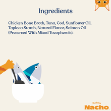 Load image into Gallery viewer, Made By Nacho Diced Grain-Free Recipe Sustainably-Caught Tuna &amp; Cod Recipe With Bone Broth