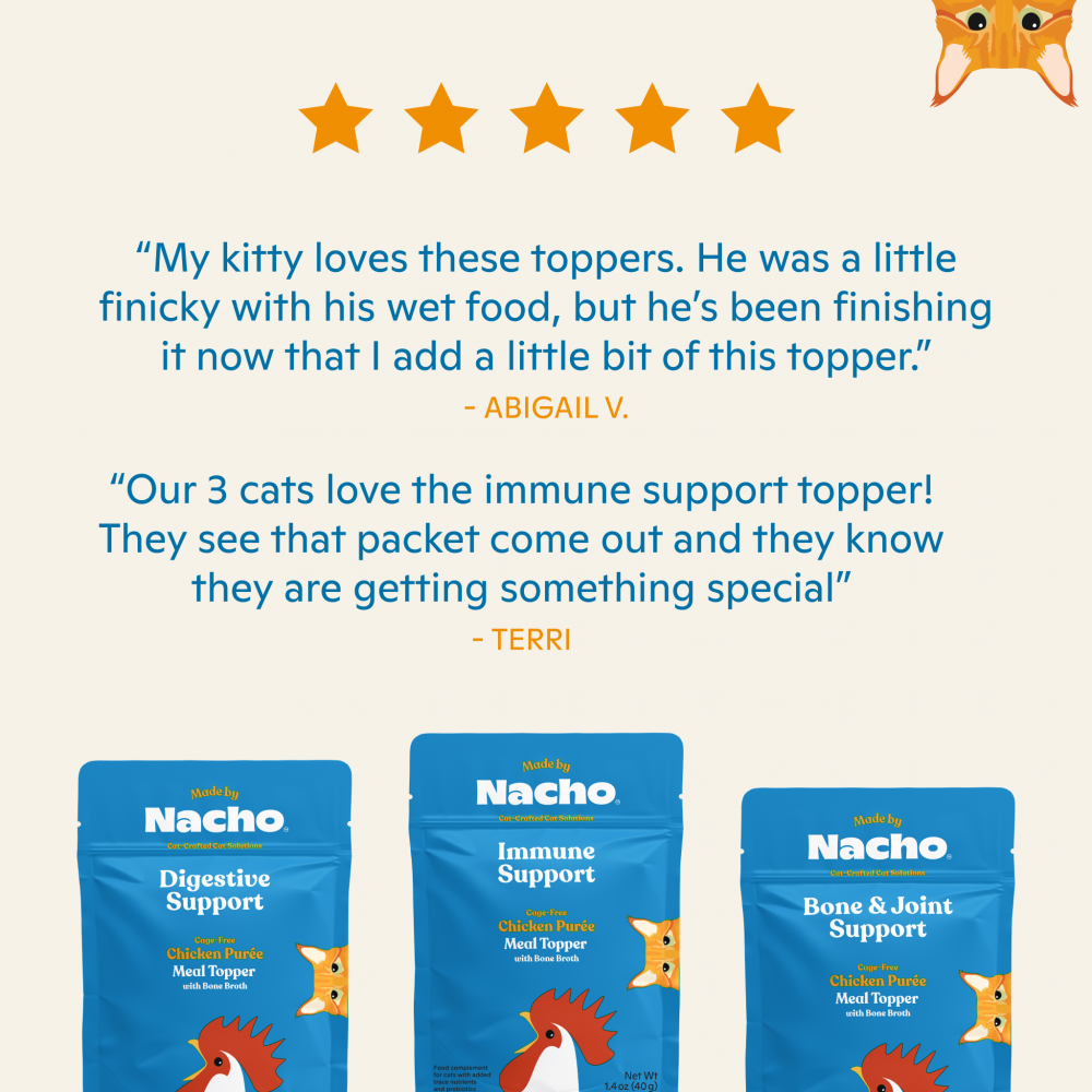 
                  
                    Made By Nacho Immunity Support Cage-Free Chicken Puree Meal Topper With Bone Broth
                  
                