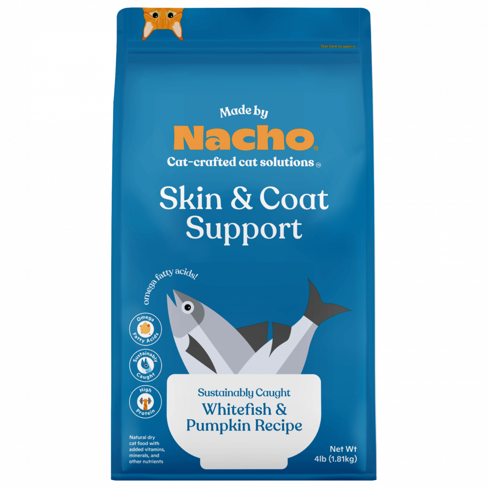 
                  
                    Made By Nacho Skin And Coat Support Sustainably Caught Whitefish & Pumpkin Recipe
                  
                