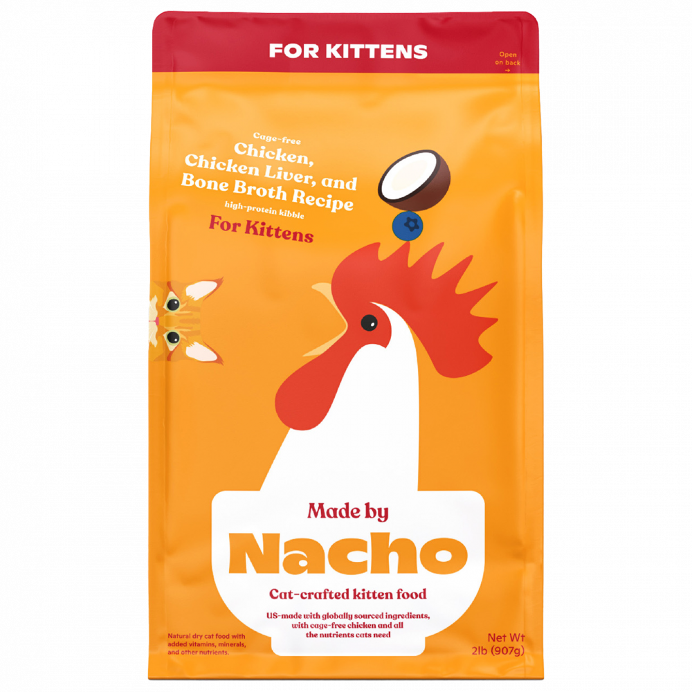 
                  
                    Made By Nacho Cage-Free Chicken, Chicken Liver, And Bone Broth Recipe For Kittens
                  
                