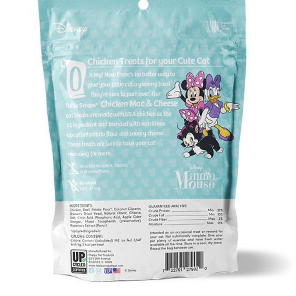 
                  
                    Disney Table Scraps Chicken Mac & Cheese Recipe Premium Cat Treats
                  
                