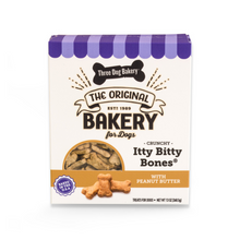 Load image into Gallery viewer, Three Dog Bakery Itty Bitty Bones Peanut Butter