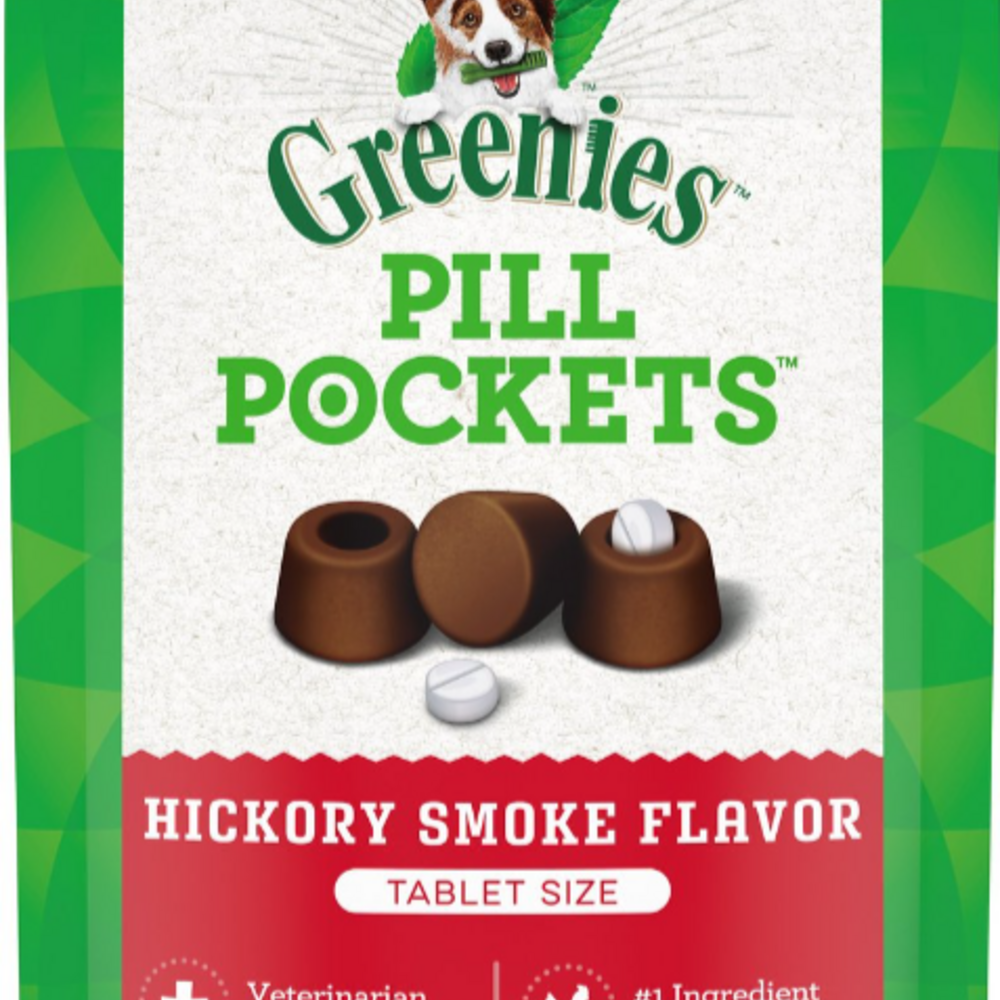 Greenies Pill Pockets Canine Hickory Smoke Flavor Dog Treats Tablet