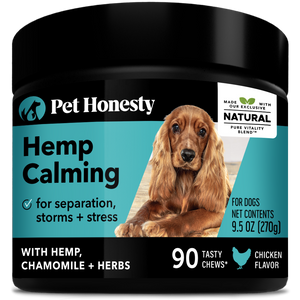 Pet Honesty Dog Hemp Calming Chews, Anxiety & Stress Relief, Chicken