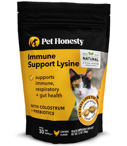 Pet Honesty Cat Immune Support Lysine Dual Texture Chews, Chicken