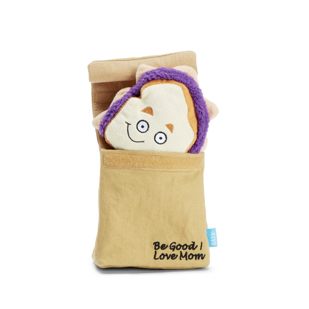 BARK Brownbaggin It PB&J Plush Dog Toy