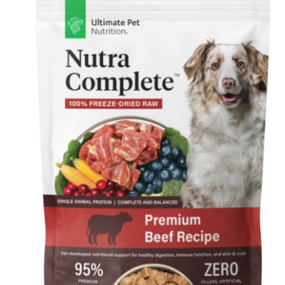 Ultimate Pet Nutrition Freeze Dried Nutra Complete Raw Beef Dog Food