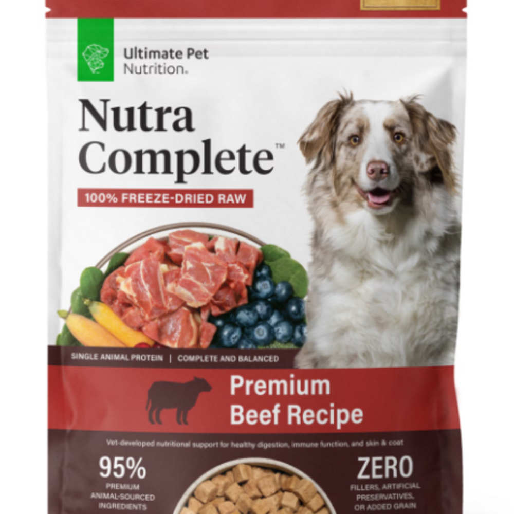 Ultimate Pet Nutrition Freeze Dried Nutra Complete Raw Beef Dog Food