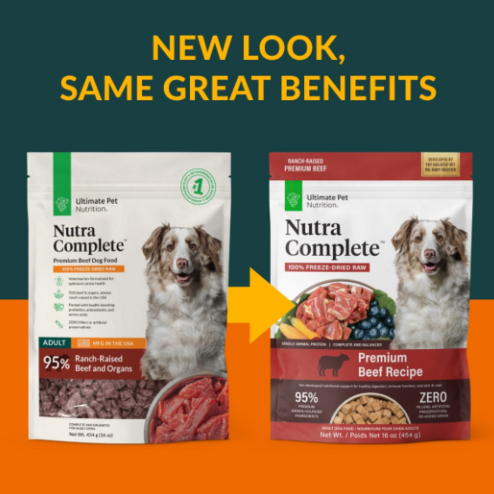 
                  
                    Ultimate Pet Nutrition Freeze Dried Nutra Complete Raw Beef Dog Food
                  
                