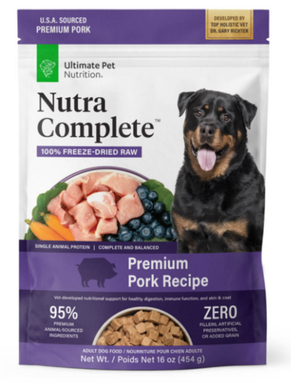 Ultimate Pet Nutrition Freeze Dried Nutra Complete Pork Dog Food