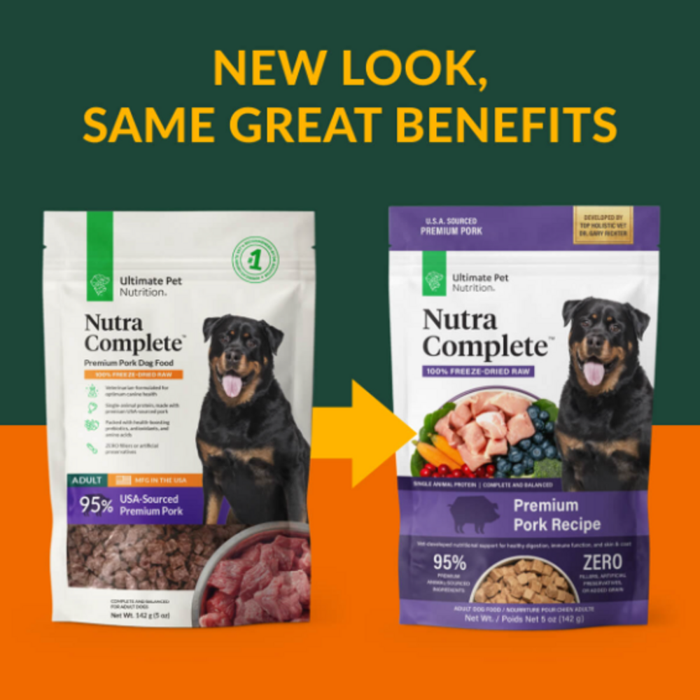 
                  
                    Ultimate Pet Nutrition Freeze Dried Nutra Complete Pork Dog Food
                  
                