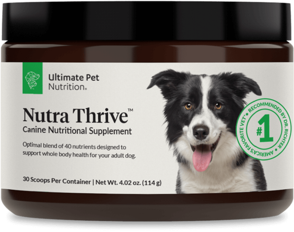 
                  
                    Ultimate Pet Nutrition Nutra Thrive 40-in-1 Canine Nutritional Supplement Topper for Dogs
                  
                