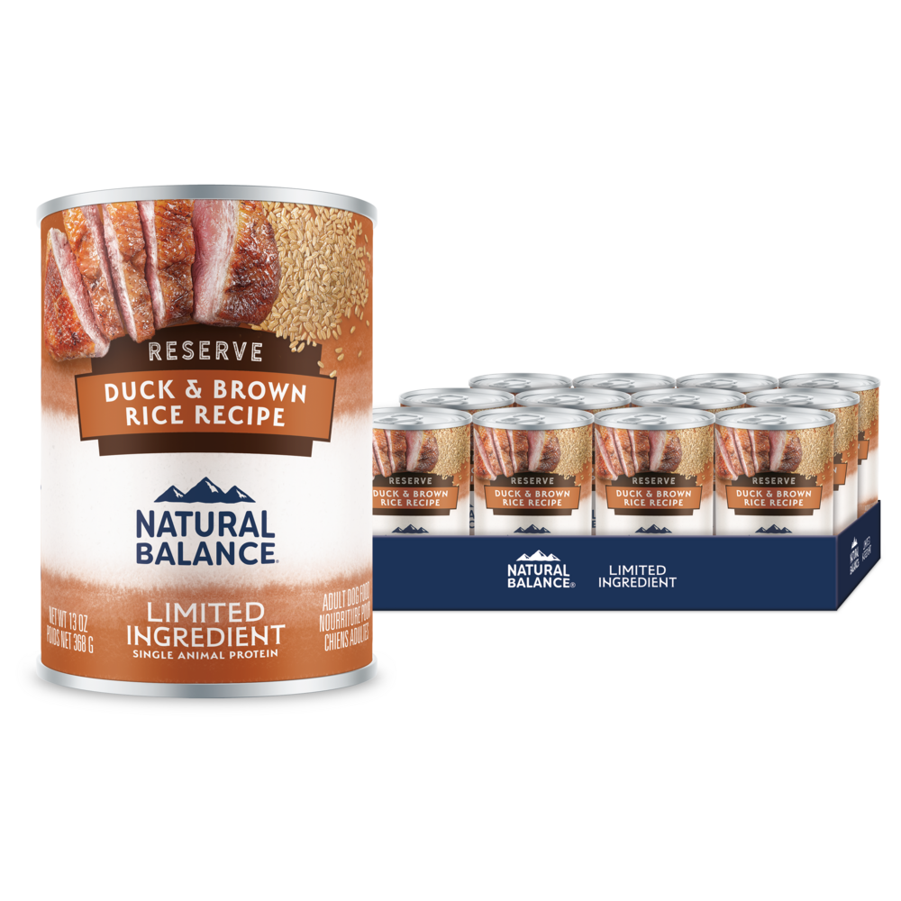 Natural Balance Limited Ingredient Reserve Wet Dog Food, Duck & Brown Rice Recipe
