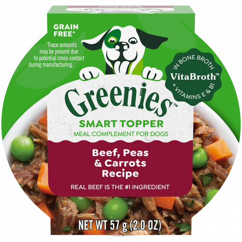 Greenies Beef Barley Carrot and Broccoli in Bone Broth Wet Dog Food Topper