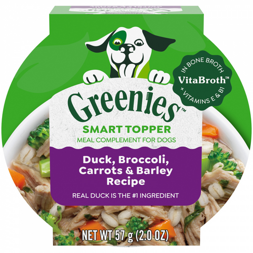 Greenies Duck Broccoli Carrots and Barley Wet Dog Food Topper