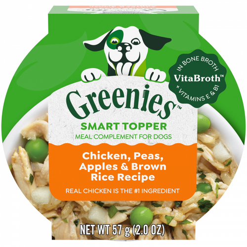 Greenies Chicken Apple Brown Rice and Peas in Bone Broth Wet Dog Food Topper