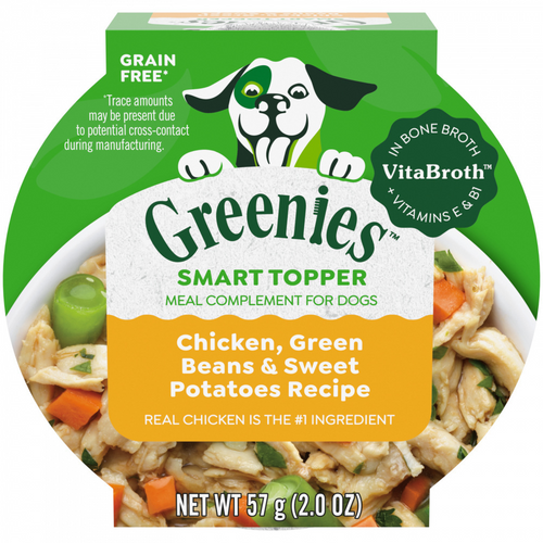 Greenies Chicken Sweet Potato and Green Beans in Bone Broth Wet Dog Food Topper