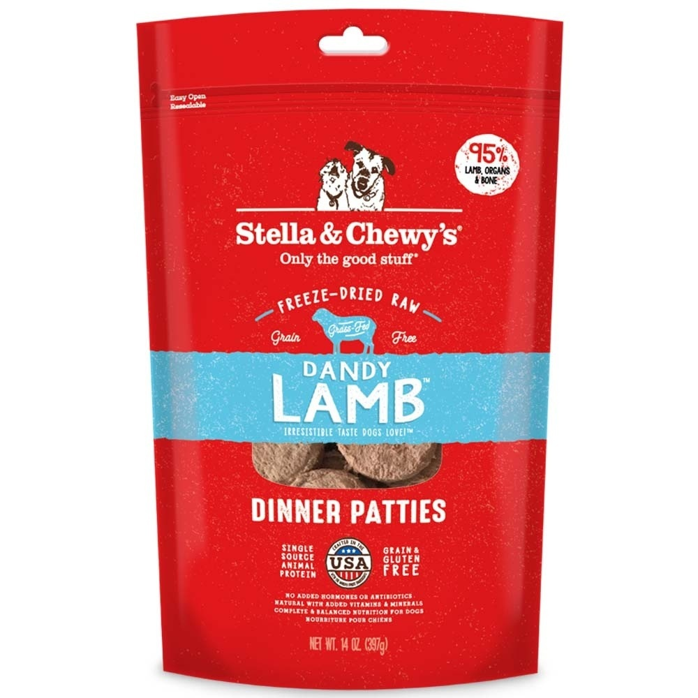 
                  
                    Stella & Chewy's Dandy Lamb Grain Free Dinner Patties Freeze Dried Raw Dog Food
                  
                