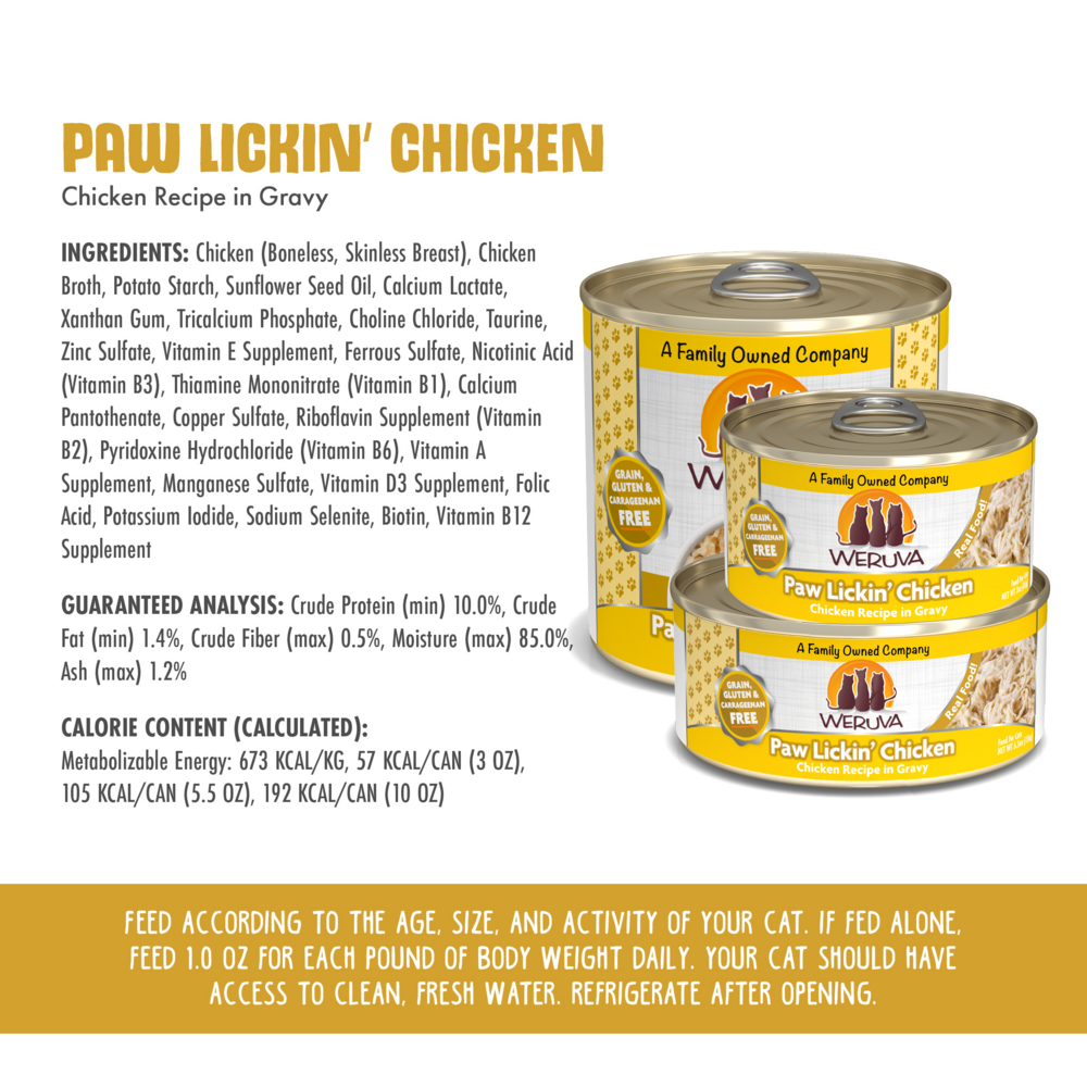 
                  
                    Weruva Grain Free Paw Lickin' Chicken Canned Cat Food
                  
                