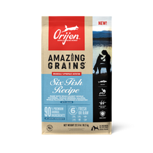 Load image into Gallery viewer, ORIJEN High Protein Amazing Grains Six Fish Recipe Dry Dog Food