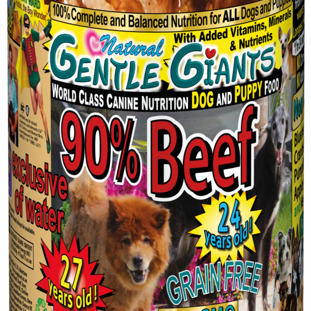 Gentle Giants Non-GMO Grain Free Beef Dog & Puppy Can Food