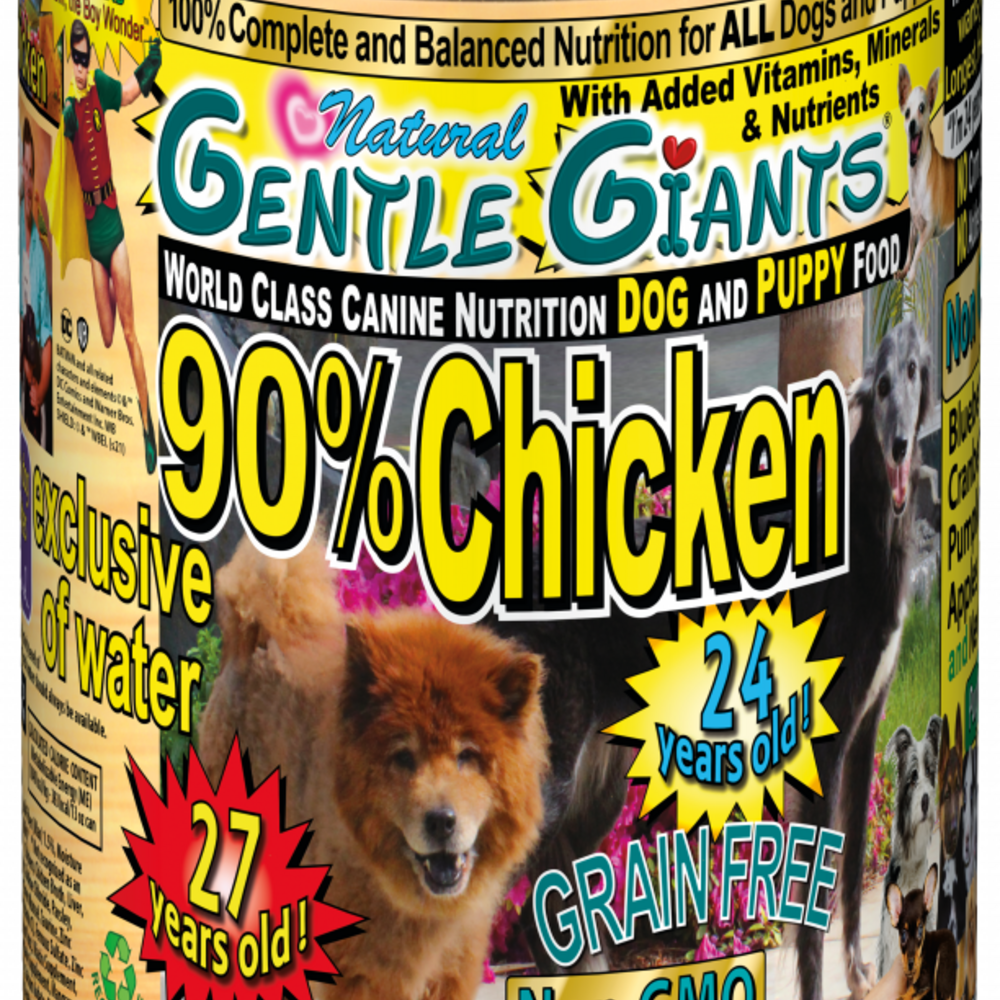 Gentle Giants Non-GMO Grain Free Chicken Dog & Puppy Can Food